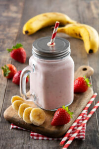 batido-fresa-platano-fresco-tarro